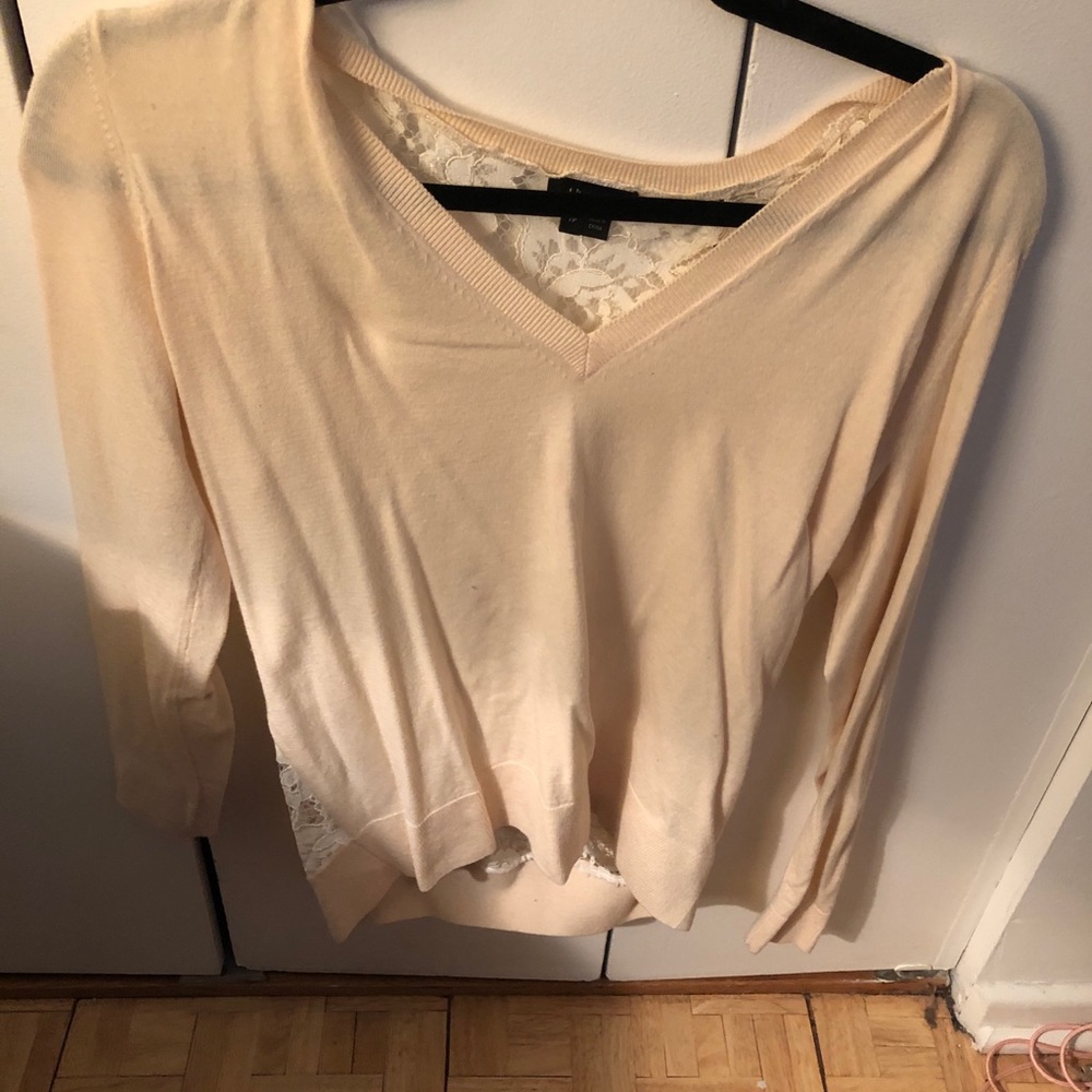 Theory lace Back sweater size p